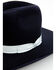 Image #2 - Serratelli 6X Felt Cowboy Hat, Navy, hi-res