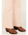 Image #2 - Rock & Roll Denim Girls' Flare Stretch Denim Jeans, Pink, hi-res