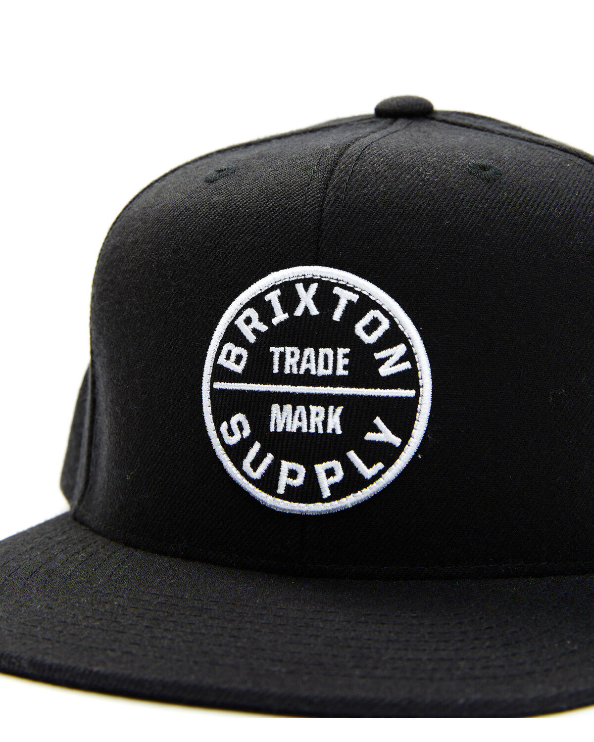 Image #2 - Brixton Men's Oath Circle Logo Ball Cap, Black, hi-res