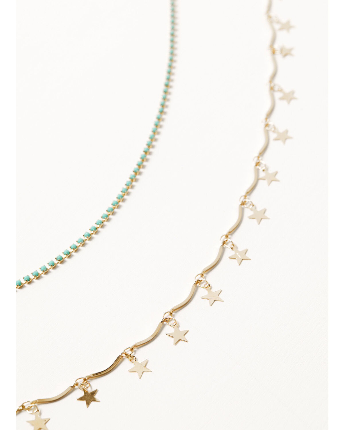 Image #1 - Shyanne Women's Stars Golden Charm Necklace Set - 2 Piece, Gold, hi-res