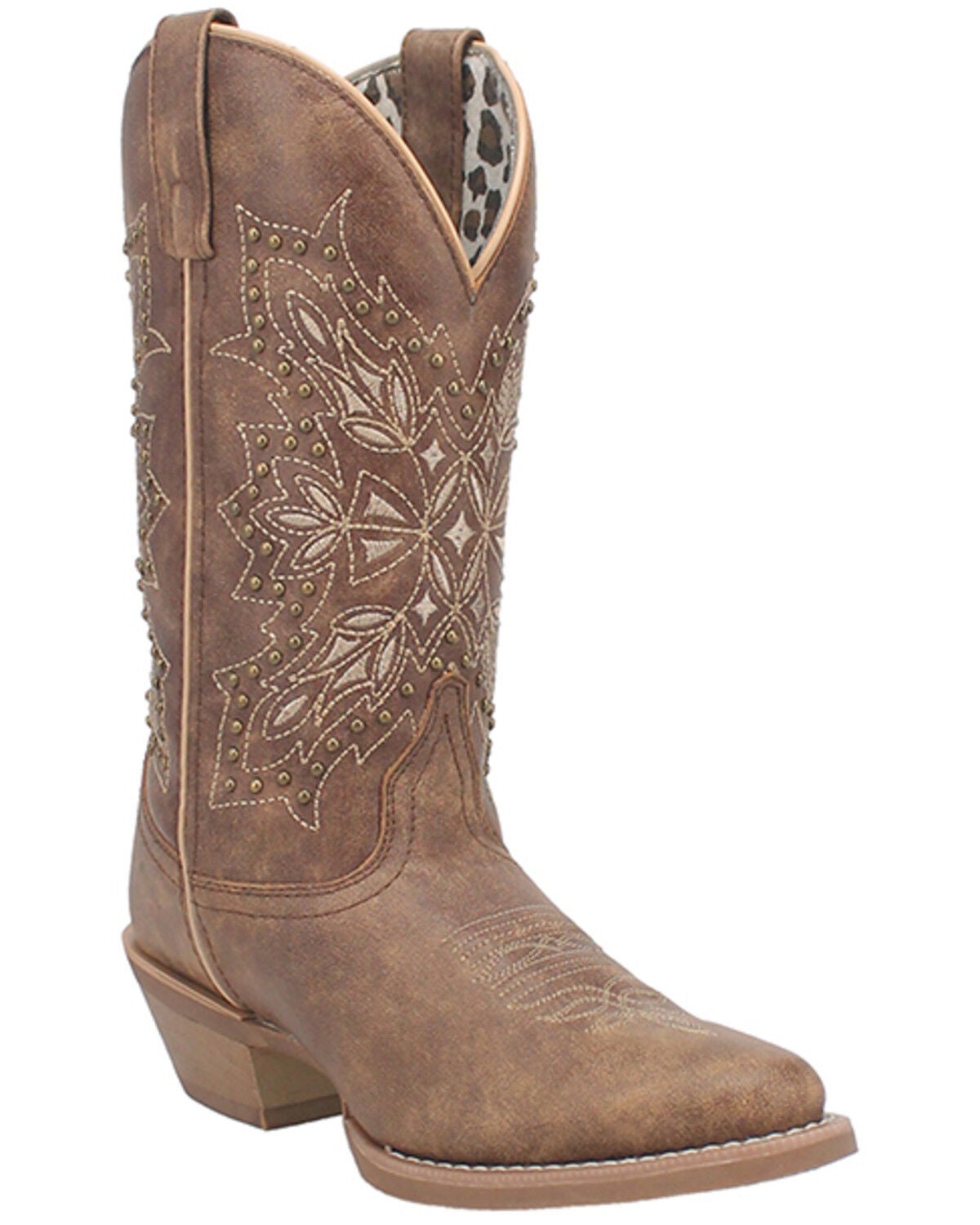 Laredo Women's Journee Western Boots - Round Toe, Brown, hi-res