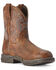 Image #1 - Ariat Women's Anthem Shortie Performance Western Boots - Round Toe , Brown, hi-res