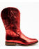 Image #2 - Shyanne Girls' Flashy Western Boots - Broad Square Toe, Red, hi-res