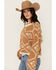 Image #2 - Rock & Roll Denim Women's Geo Print Sweater, Mustard, hi-res