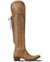Image #2 - Lane Women's Lexington Over The Knee Corset Western Boots - Snip Toe, Brown, hi-res