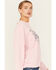 Image #2 - Coors Women's Coors Lady Crewneck Sweatshirt, Pink, hi-res