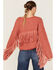 Image #4 - Wild Moss Women's Fringe Sweater, Rust Copper, hi-res