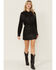 Image #1 - Idyllwind Women's Coated Super Stretch Mini Skirt, Black, hi-res