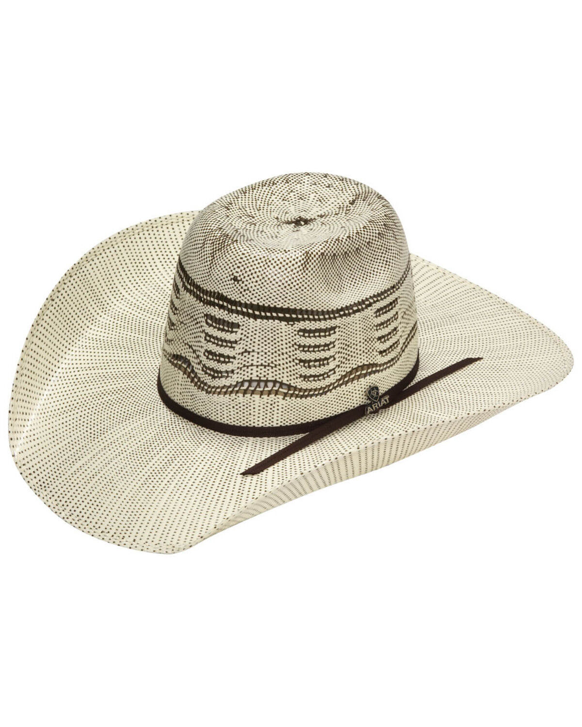 Image #1 - Ariat Punchy Straw Cowboy Hat, Natural, hi-res