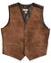 Image #2 - Roper Men's Suede Buckle Tie Vest, Brown, hi-res