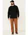 Carhartt Men's Loose Fit Heavyweight Long Sleeve Logo Graphic Work T-Shirt, Black, hi-res