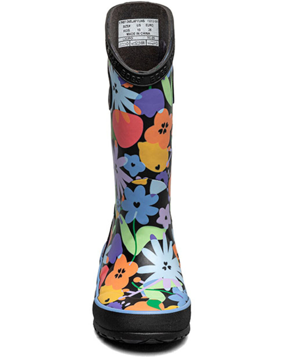 Image #4 - Bogs Girls' Overlap Flowers Rainboots, Multi, hi-res