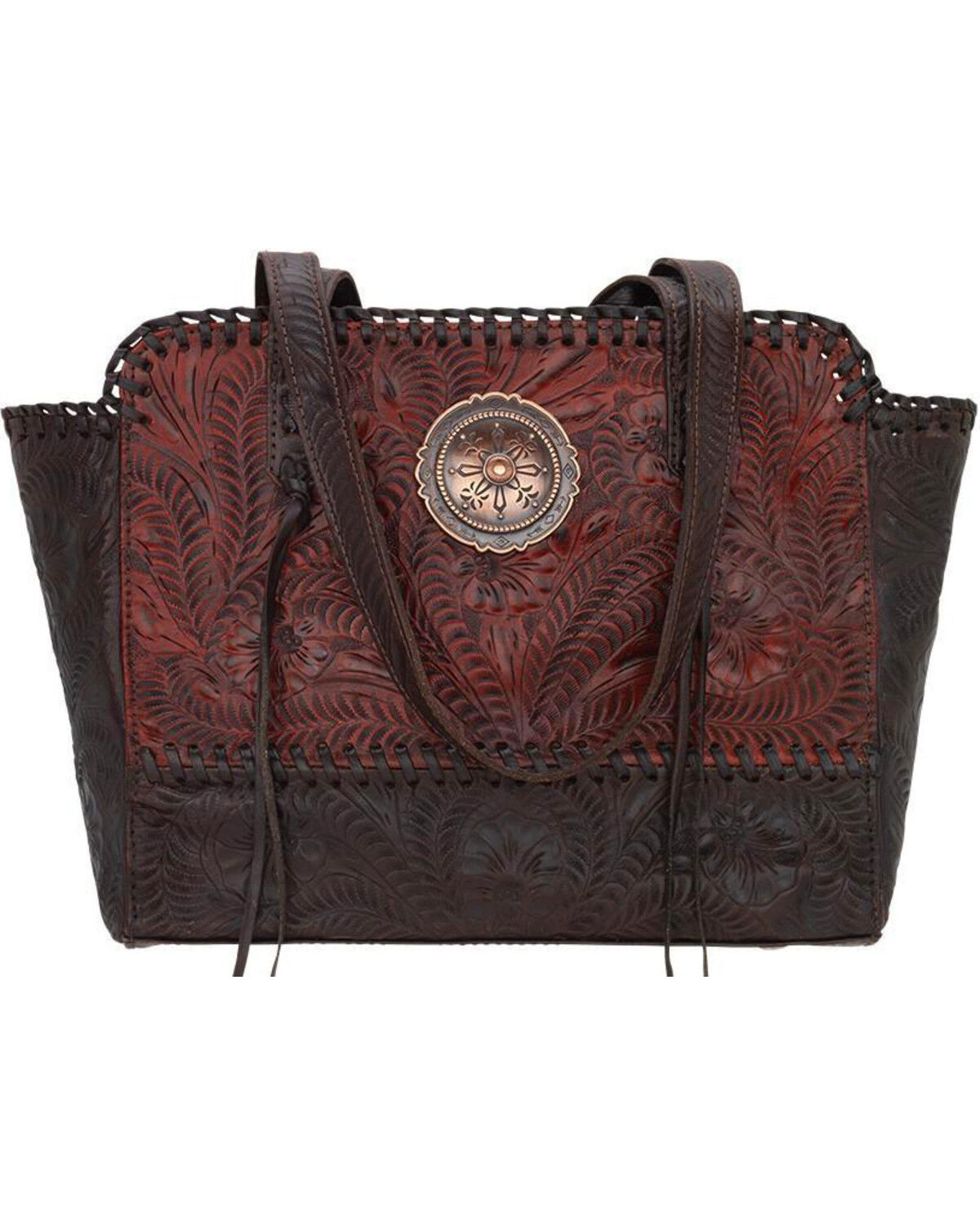 Image #1 - American West Women's Copper Annie's Concealed Carry Tote, Red, hi-res