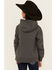 Image #4 - Ariat Girls' Boot Barn Exclusive Logo Hoodie, Charcoal, hi-res