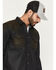 Image #2 - Moonshine Spirit&reg; Men's Wax Coated Denim Long Sleeve Snap Western Shirt, Dark Wash, hi-res