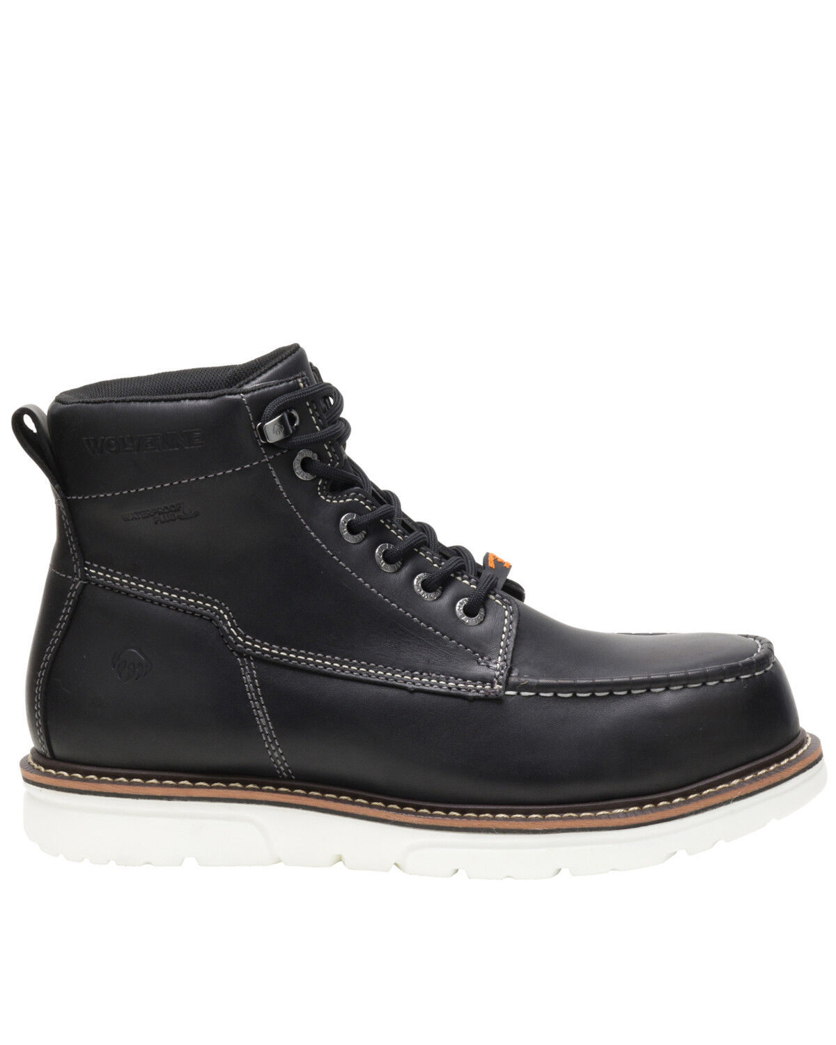 Image #2 - Wolverine Men's I-90 Durashocks Work Boots - Soft Toe, Black, hi-res