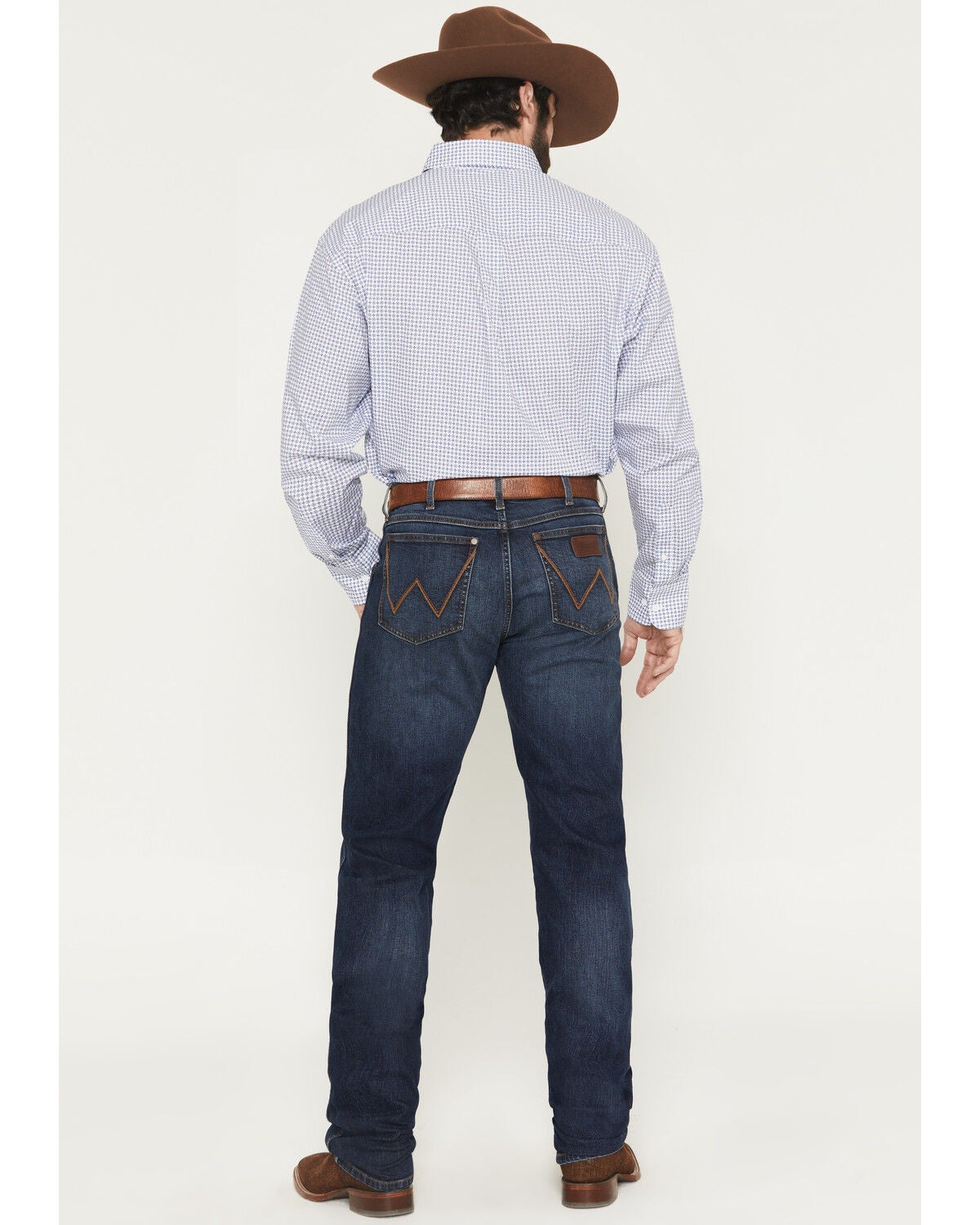 Image #3 - Wrangler Retro Men's 88MWZ Stanton Medium Wash Slim Straight Stretch Denim Jeans, Medium Wash, hi-res