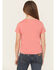 Image #4 - Wrangler Girls' Steer Short Sleeve Graphic Tee, Red, hi-res