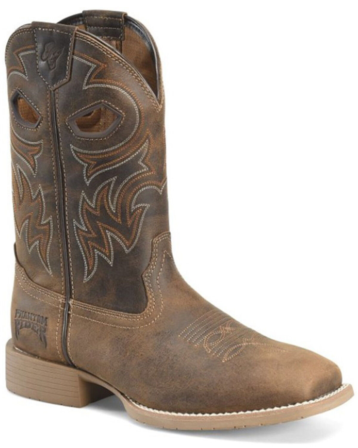 Image #1 - Double H Men's Scholz Performance Western Boots - Broad Square Toe, Brown, hi-res