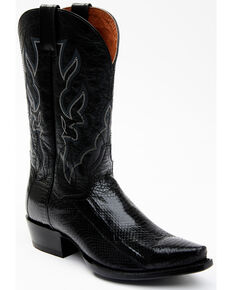 Dan Post Men's Exotic Water Snake Western Boots - Snip Toe, Black, hi-res