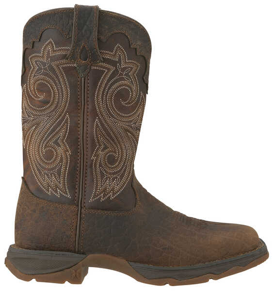 Image #2 - Durango Women's Lady Rebel Western Boots - Steel Toe, Brown, hi-res