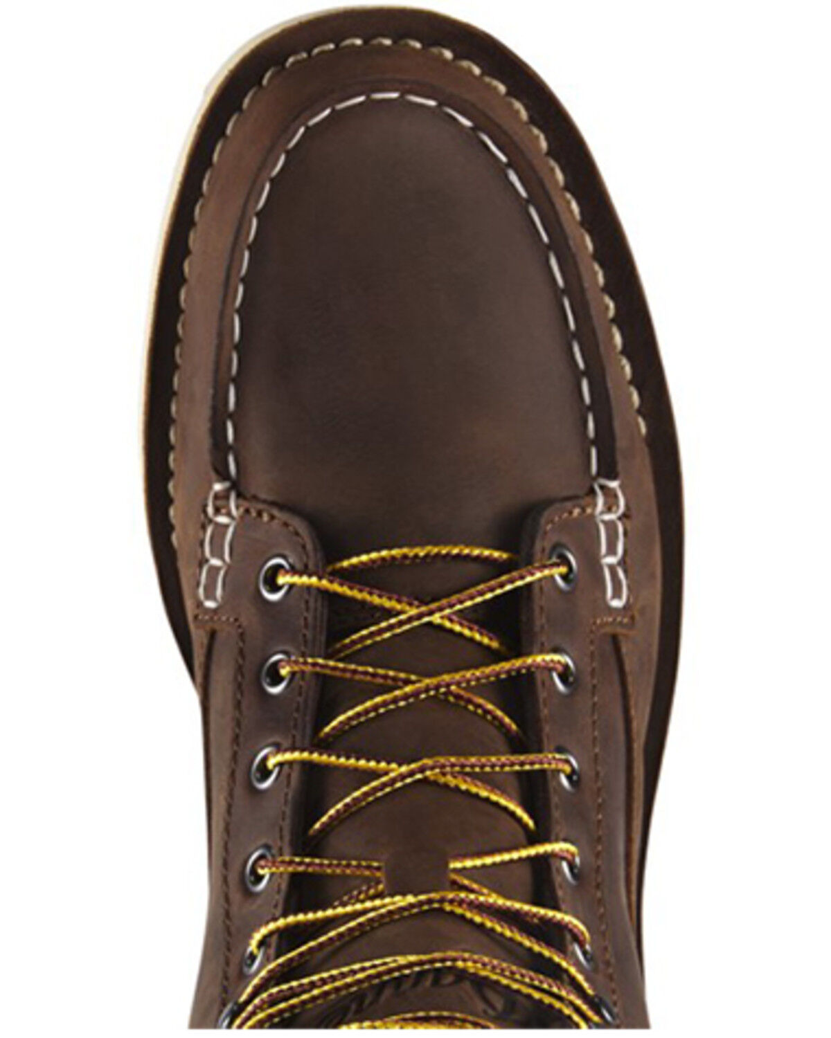 Image #4 - Danner Men's 6" Bull Run Moc Work Boots - Soft Toe, Brown, hi-res
