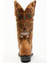 Image #5 - Old Gringo Women's Cavalier Skull & Floral Burnished Tall Western Leather Boots - Snip Toe, Beige/khaki, hi-res