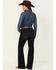 Image #3 - Shyanne Women's Pocatello Dakota Dark Wash Mid Rise Trouser Riding Jeans, Dark Wash, hi-res
