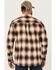 Image #4 - Cody James Men's Hombre Plaid Print Long Sleeve Button-Down Stretch Western Shirt, Tan, hi-res