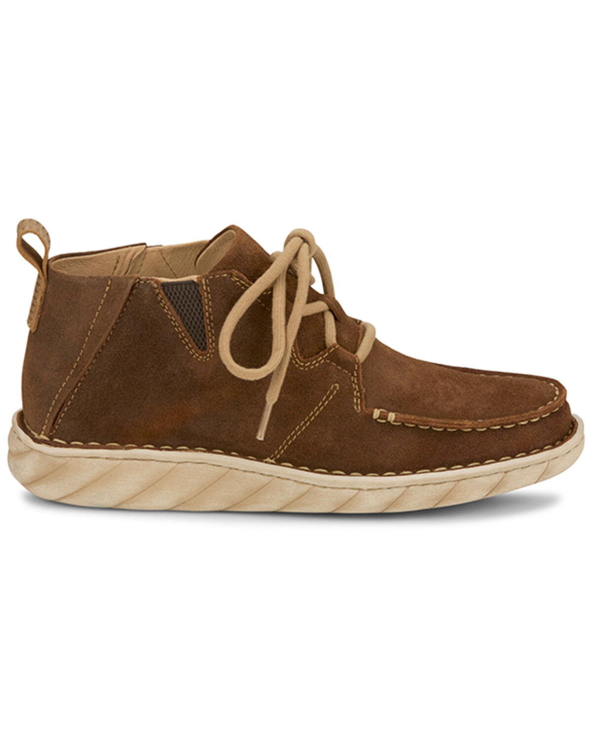 Image #2 - Tony Lama Men's Estancia Lace-Up Casual Shoes - Moc Toe, Cognac, hi-res