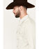 Image #2 - Moonshine Spirit Men's Uptown Geo Dobby Striped Print Long Sleeve Snap Western Shirt, Cream, hi-res