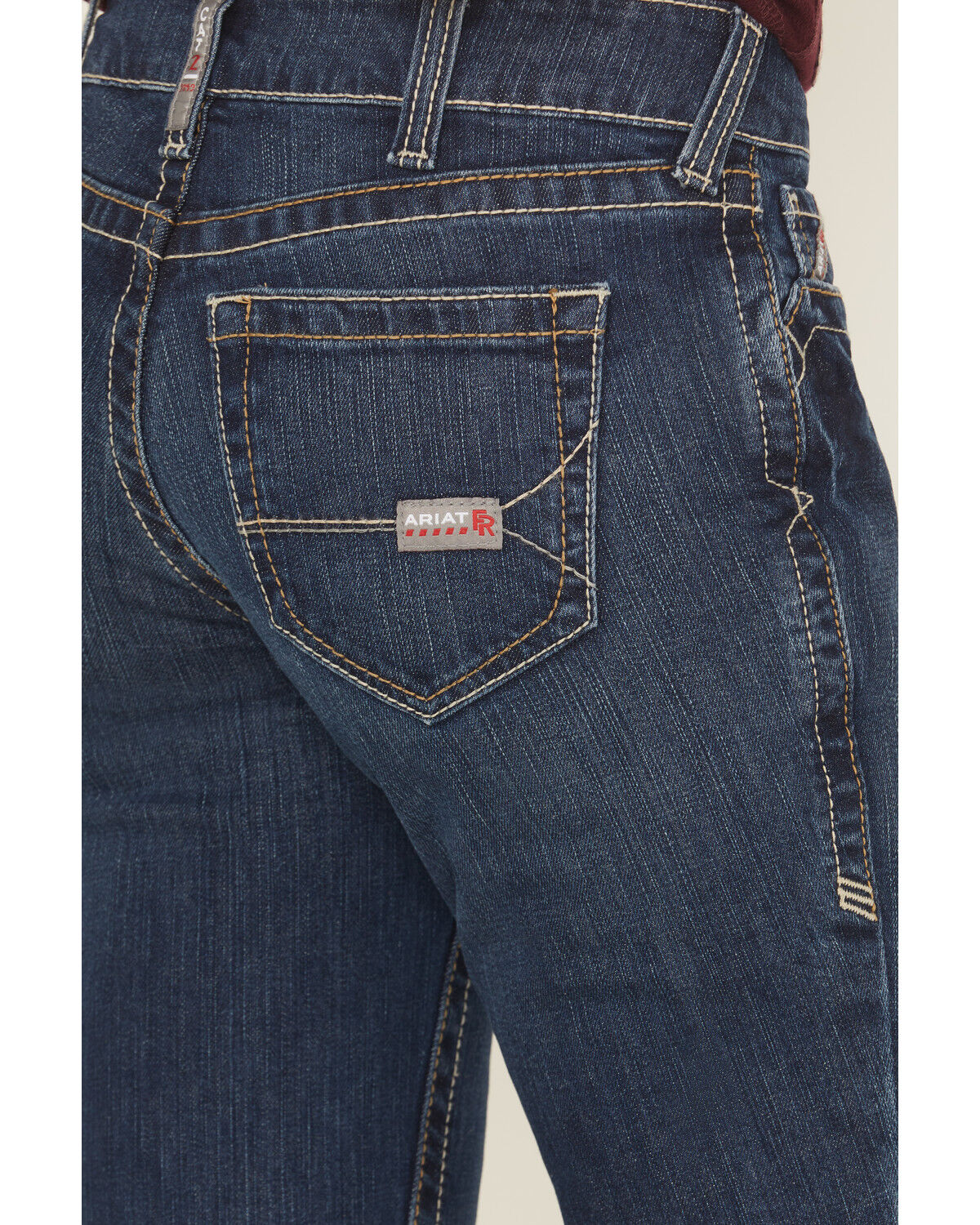 Image #8 - Ariat Women's FR Bootcut Stretch Work Jeans, Denim, hi-res