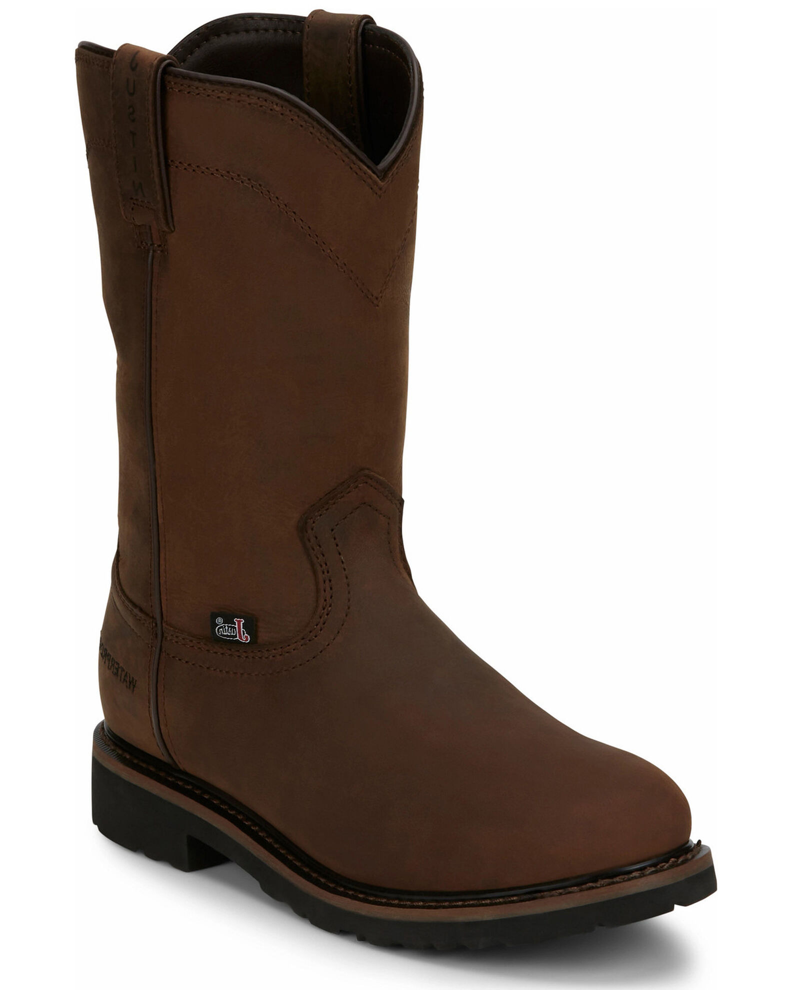 Justin Men s Drywall Waterproof Work Boots Soft Toe Country