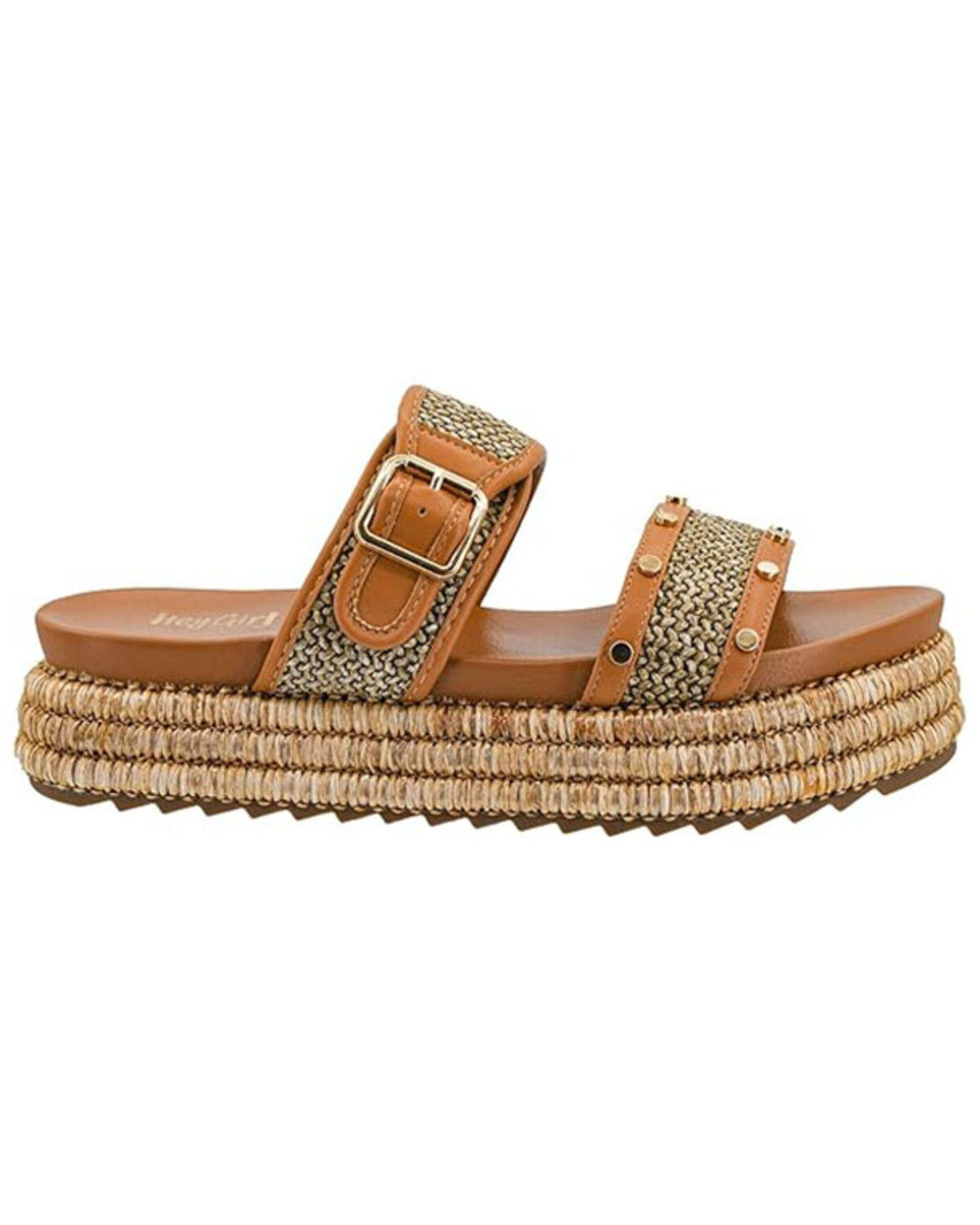Image #2 - Corkys Women's Walk of Shame Platform Sandals, Tan, hi-res