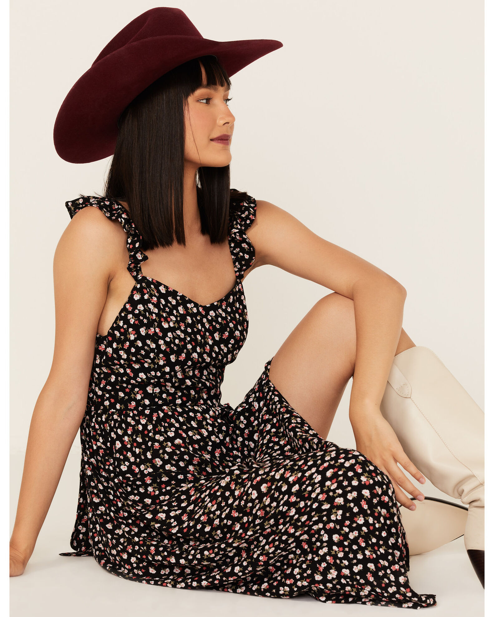 Band of the Free Women s Wish You Were Here Floral Print Dress