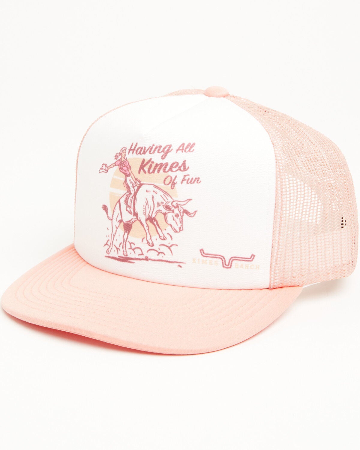 Image #1 - Kimes Ranch Women's Boot Barn Exclusive All Kimes of Fun Ball Cap, White, hi-res