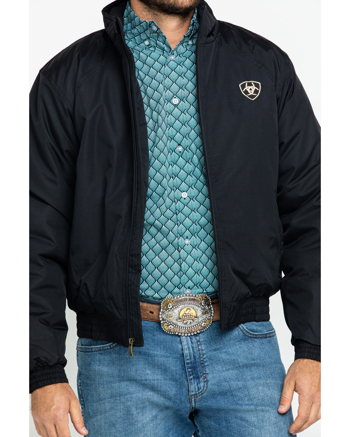 Image #8 - Ariat Men's Team Logo Jacket, Black, hi-res