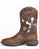 Image #3 - Brothers and Sons Men's Star Exports With Flag Western Performance Boots - Broad Square Toe, Brown, hi-res