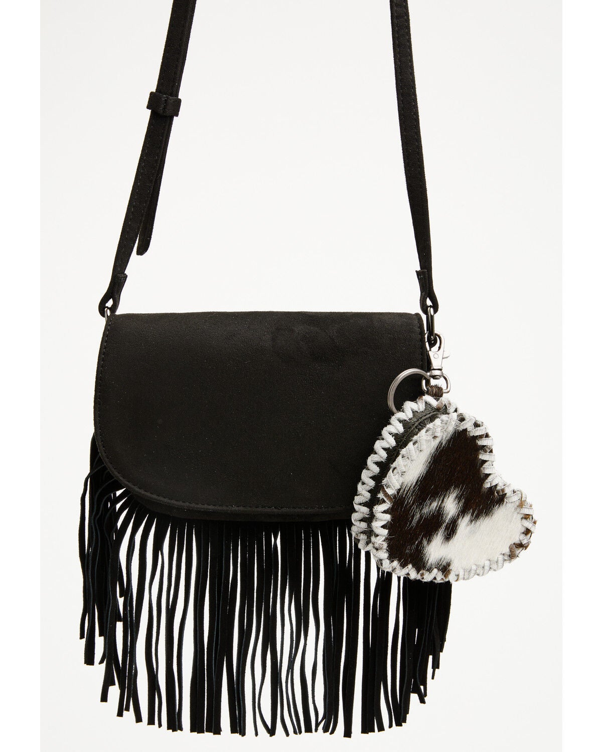 Image #2 - Shyanne Marlowe Hair-On Heart Coin Purse Bag Charm, Black, hi-res