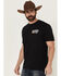 Image #3 - Cowboy Hardware Men's Boot Barn Exclusive Bull Rider Ranch Short Sleeve Graphic T-Shirt, Black, hi-res