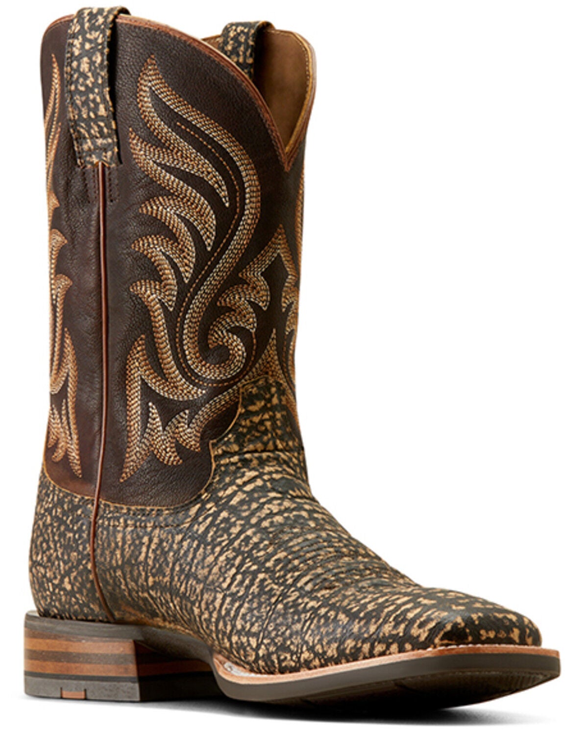 Ariat Men's Cattle Call Western Boots - Square Toe, Brown, hi-res