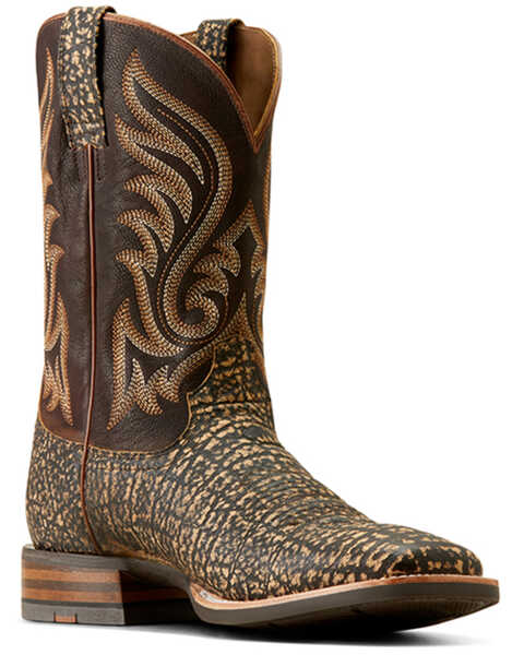 Ariat Men's Cattle Call Western Boots - Square Toe , Brown, hi-res