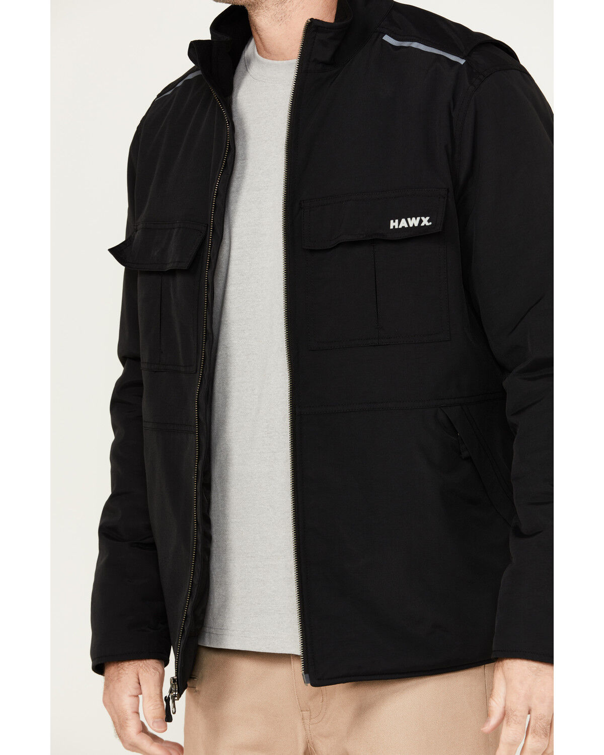 Image #3 - Hawx Men's Extreme Cold Work Jacket, Black, hi-res