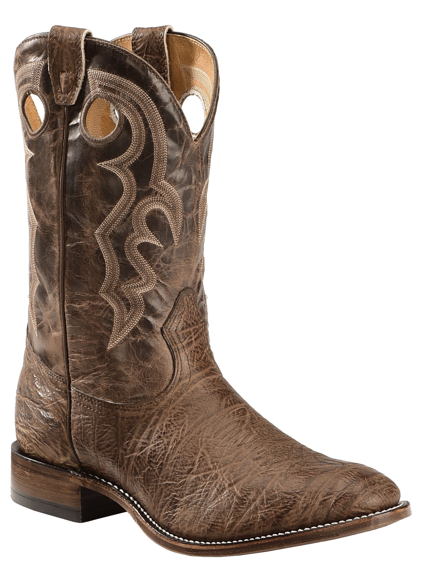 Boulet Super Roper Cowboy Boots - Round Toe, Walnut, hi-res