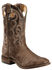 Image #1 - Boulet Super Roper Cowboy Boots - Round Toe, Walnut, hi-res