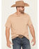 Image #1 - Cinch Men's Solid Logo Short Sleeve T-Shirt, Tan, hi-res