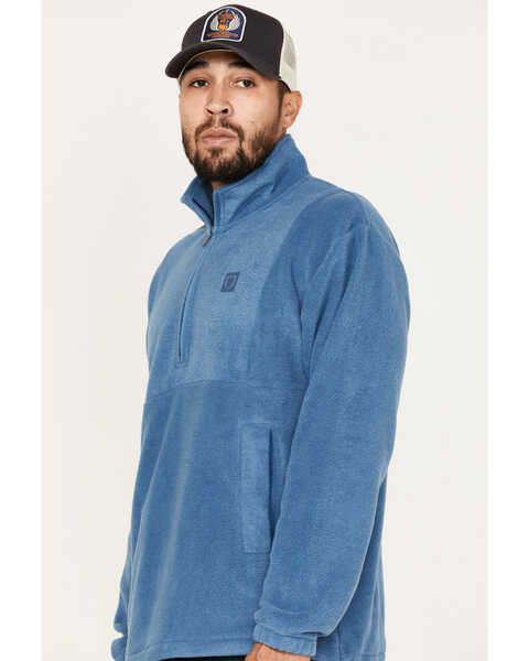 Image #2 - Brixton Men's Half-Zip Fleece Pullover, Blue, hi-res