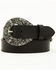 Image #1 - Idyllwind Women's Ember Horseshoe Buckle Belt, Black, hi-res