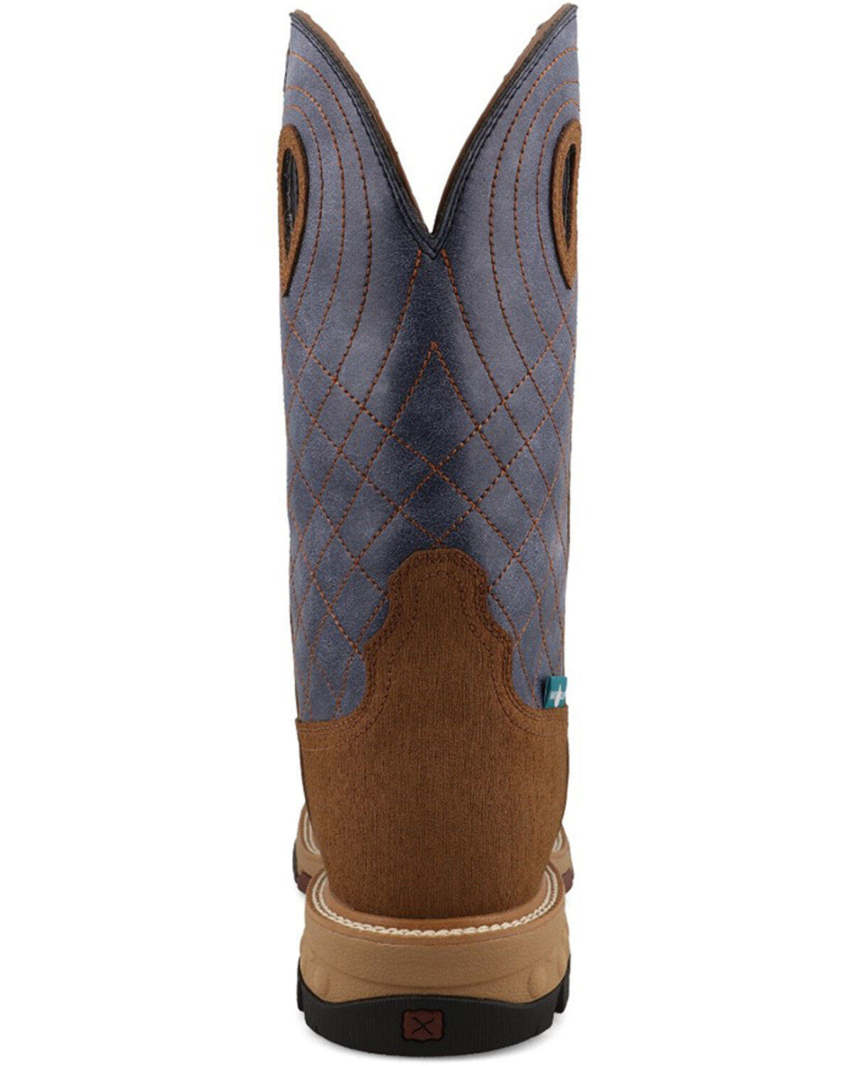 Image #5 - Twisted X Men's 12" Waterproof Western Work Boots - Alloy Toe, Grey, hi-res