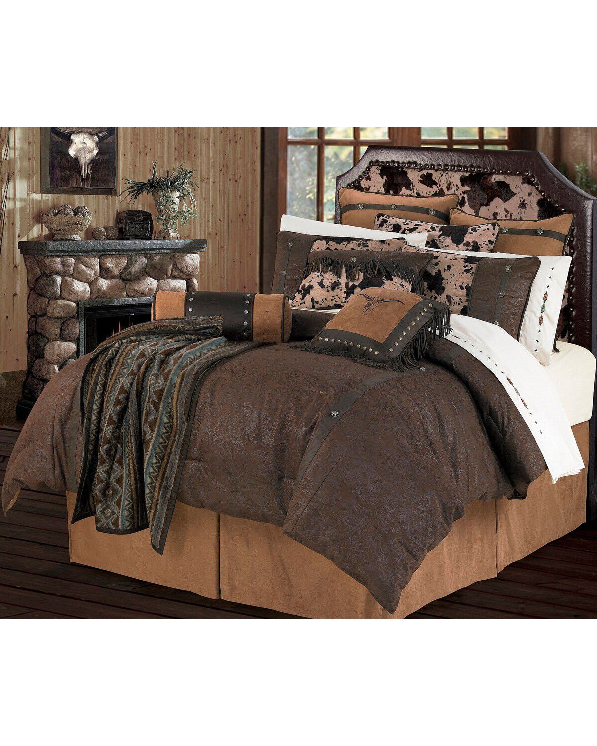 Image #1 - HiEnd Accents Caldwell Queen Size Comforter Set - 5 Piece, Multi, hi-res